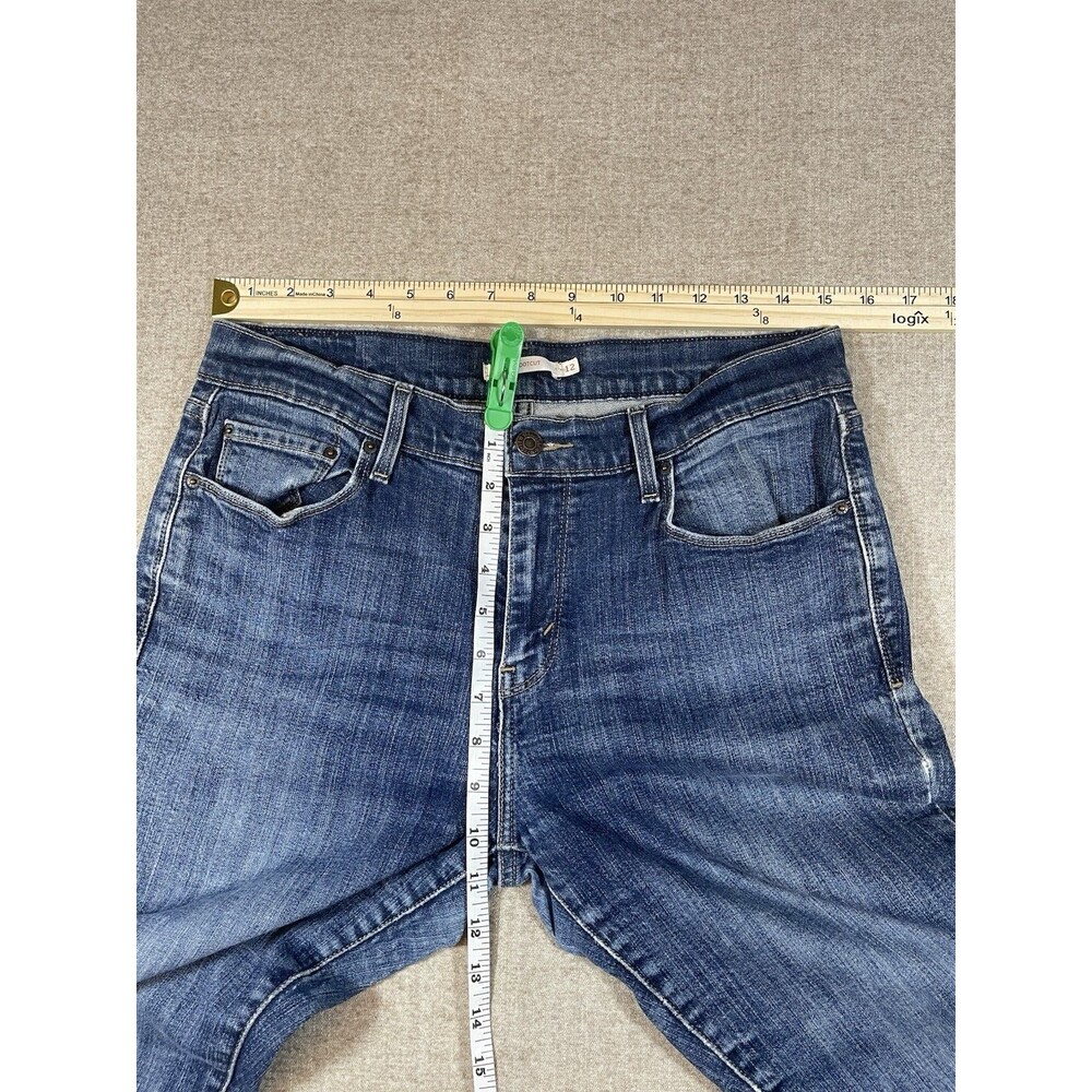 Levis 515 Womens Classic Bootcut 5 Pocket Denim Blue Jeans Size 12 *Flaws* - Picture 8 of 11